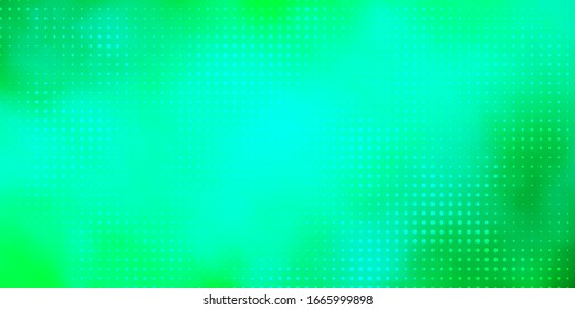 Light Green vector background with spots. Illustration with set of shining colorful abstract spheres. Pattern for websites.