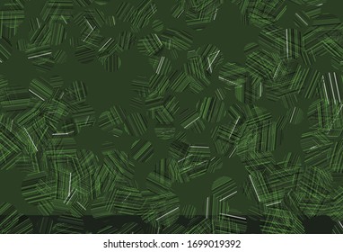 Hellgrüner Vektorhintergrund mit Flecken. Unscharfe Blasen auf abstraktem Hintergrund mit buntem Farbverlauf. Muster für futuristische Werbung, Broschüren.