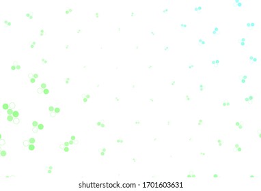Light Green vector background with spots. Modern abstract illustration with colorful water drops. Design for your business advert.