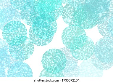 Light Green vector background with spots. Glitter abstract illustration with blurred drops of rain. Pattern for beautiful websites.