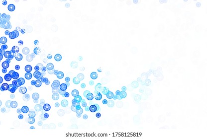 Light Green vector background with spots. Blurred decorative design in abstract style with bubbles. Pattern for ads, leaflets.