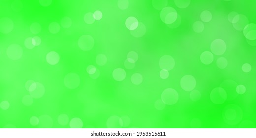 Light Green vector background with spots. Colorful illustration with gradient dots in nature style. Pattern for business ads.