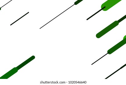 Light Green vector background with straight lines. Glitter abstract illustration with colored sticks. Best design for your ad, poster, banner.