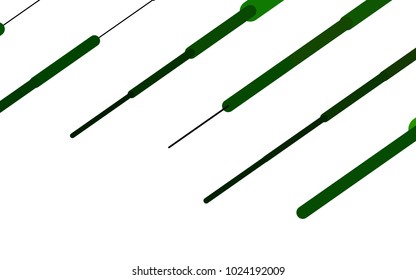 Light Green vector background with straight lines. Capsules on blurred abstract background with gradient. Best design for your ad, poster, banner.