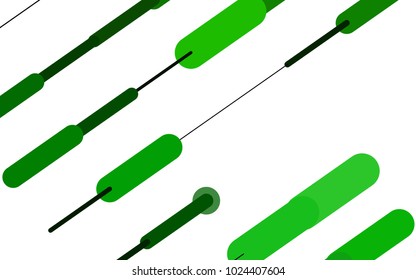 Light Green vector background with straight lines. Decorative shining illustration with lines on abstract template. Smart design for your business advert.