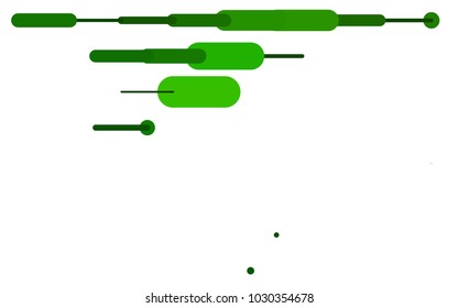 Light Green vector background with straight lines. Shining colored illustration with rounded stripes. The pattern can be used for websites.