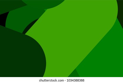 Light Green vector background with straight lines. Shining colored illustration with rounded stripes. Best design for your ad, poster, banner.