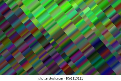 Light Green vector background with straight lines. Lines on blurred abstract background with gradient. The pattern can be used as ads, poster, banner for commercial.