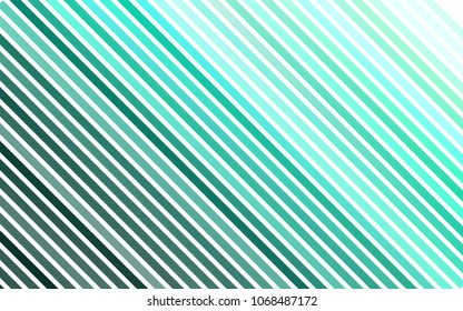 Light Green vector background with straight lines. Decorative shining illustration with lines on abstract template. Best design for your ad, poster, banner.