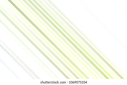 Light Green vector background with straight lines. Glitter abstract illustration with colored sticks. The pattern can be used as ads, poster, banner for commercial.