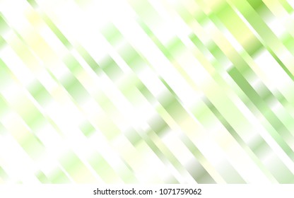 Light Green vector background with straight lines. Shining colored illustration with narrow lines. The template can be used as a background.
