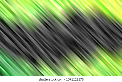 Light Green vector background with straight lines. Glitter abstract illustration with colored sticks. The template can be used as a background.