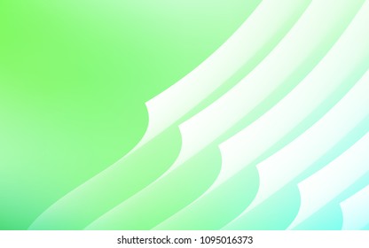Light Green vector background with straight lines. Decorative shining illustration with lines on abstract template. The pattern for ad, booklets, leaflets.