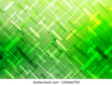 Light Green vector background with straight lines. Lines on blurred abstract background with gradient. The pattern can be used for websites.