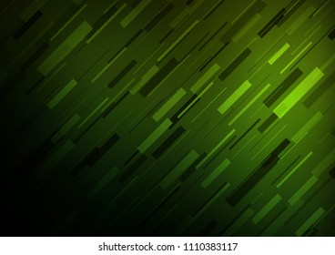 Light Green vector background with straight lines. Glitter abstract illustration with colored sticks. The template can be used as a background.