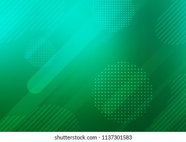 Light Green vector background with straight lines and dots. Capsules on blurred abstract background with gradient dots. Best design for your ad, poster, banner.