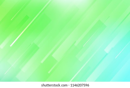 Light Green vector background with straight lines. Shining colored illustration with sharp stripes. The pattern for ad, booklets, leaflets.