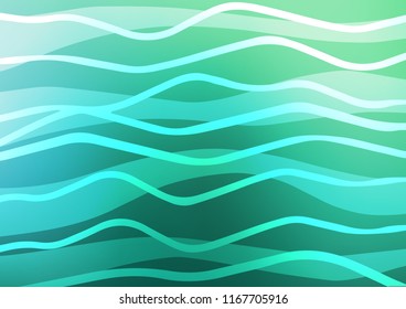 Light Green vector background with straight lines. Glitter abstract illustration with colored sticks. Best design for your ad, poster, banner.
