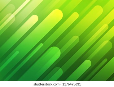 Light Green vector background with straight lines. Glitter abstract illustration with colored sticks. Smart design for your business advert.