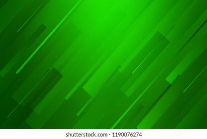 Light Green vector background with straight lines. Lines on blurred abstract background with gradient. The pattern for ad, booklets, leaflets.