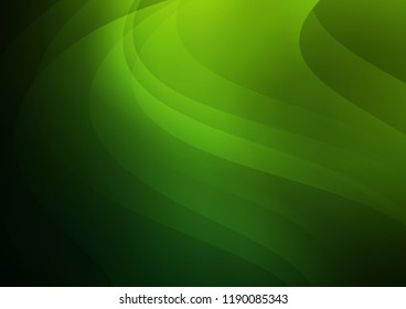 Light Green vector background with straight lines. Decorative shining illustration with lines on abstract template. The pattern can be used as ads, poster, banner for commercial.