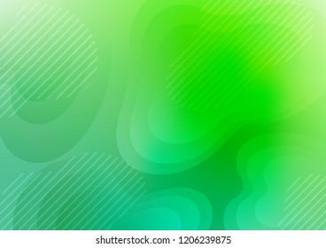 Light Green vector background with straight lines. Shining colored illustration with narrow lines. The template can be used as a background.