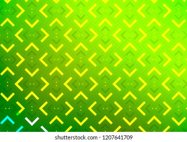 Light Green vector background with straight lines. Glitter abstract illustration with colored sticks. The template can be used as a background.