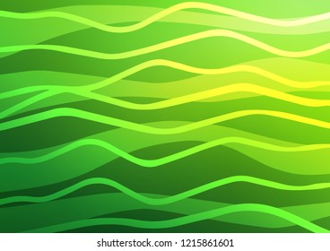 Light Green vector background with straight lines. Glitter abstract illustration with colored sticks. The pattern can be used for busines ad, booklets, leaflets