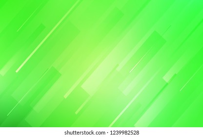 Light Green vector background with straight lines. Modern geometrical abstract illustration with Lines. The pattern for ad, booklets, leaflets.