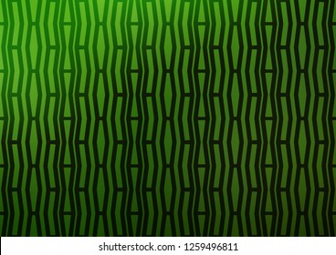 Light Green vector background with straight lines. Lines on blurred abstract background with gradient. The pattern can be used as ads, poster, banner for commercial.