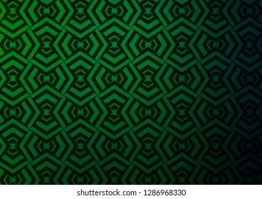 Light Green vector background with straight lines. Lines on blurred abstract background with gradient. Best design for your ad, poster, banner.