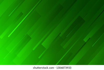 Light Green vector background with straight lines. Blurred decorative design in simple style with lines. Pattern for ads, posters, banners.