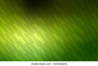 Light Green vector background with straight lines. Lines on blurred abstract background with gradient. Pattern for ads, posters, banners.