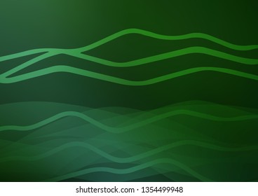Light Green vector background with straight lines. Lines on blurred abstract background with gradient. The pattern can be used as ads, poster, banner for commercial.
