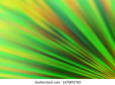 Light Green vector background with straight lines. Shining colored illustration with narrow lines. Backdrop for TV commercials.