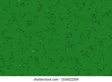 Light Green vector background with straight lines, dots. Lines on blurred abstract background with gradient. Pattern for ads, posters, banners.