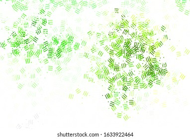 Light Green vector background with straight lines, dots. Modern geometrical abstract illustration with Lines. Template for your beautiful backgrounds.