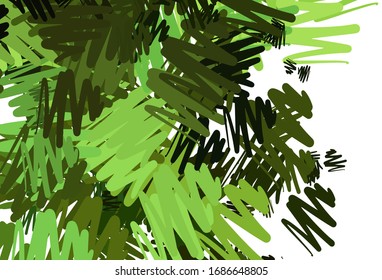 Fondo vectorial verde claro con líneas rectas. Ilustración colorida y brillante con líneas en plantilla abstracta. Mejor diseño para tu anuncio, afiche, banner.