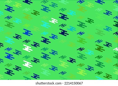 Fondo vectorial verde claro con líneas rectas. Ilustración decorativa brillante con líneas sobre plantilla abstracta. Mejor diseño para tu anuncio, afiche, banner.
