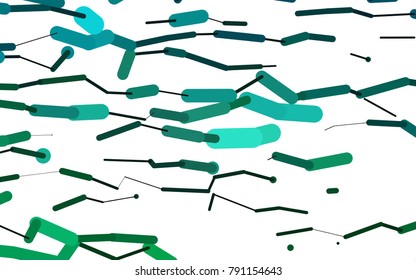 Light green vector background with straight lines. Capsules on blurred abstract background with gradient. The pattern can be used as ads, poster, banner for medicine.