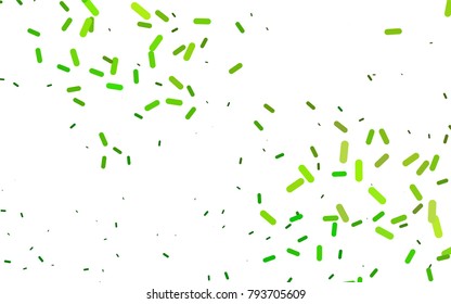 Light Green vector background with straight lines. Shining colored illustration with rounded stripes. The template can be used as a background.