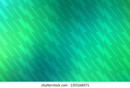 Light Green vector background with stright stripes. Colorful shining illustration with lines on abstract template. Best design for your ad, poster, banner.