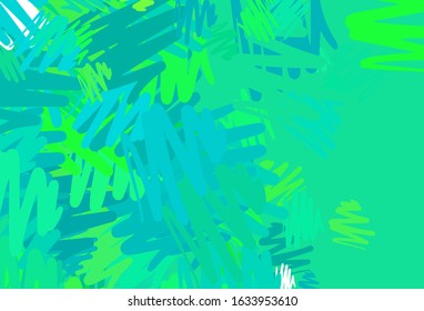 Light Green vector background with stright stripes. Colorful shining illustration with lines on abstract template. Template for your beautiful backgrounds.