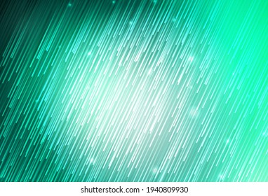 Light Green vector background with stright stripes. Blurred decorative design in simple style with lines. Pattern for your busines websites.