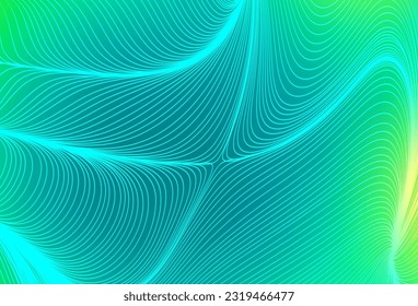 Light Green vector background with stright stripes. Lines on blurred abstract background with gradient. Smart design for your business advert.