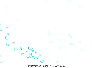 Light Green vector background with symbols of 30, 50, 90 % sales. Colorful set of  percentage signs in simple style. Backdrop for ads, leaflets of Black Friday.