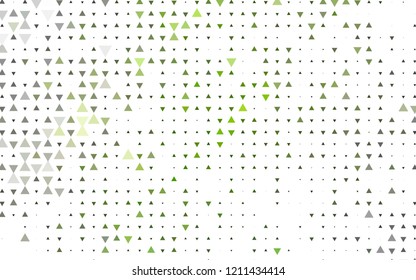 Light Green vector background with triangles. Abstract gradient illustration with triangles. Best design for your ad, poster, banner.