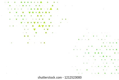 Light Green vector background with triangles. Abstract gradient illustration with triangles. Modern template for your landing page.
