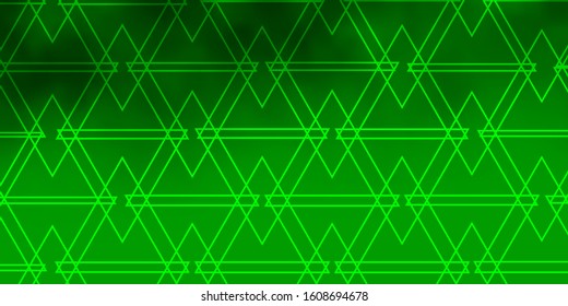 Light Green vector background with triangles. Abstract gradient illustration with triangles. Best design for posters, banners.