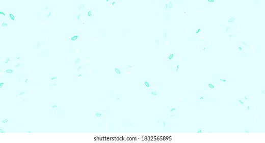 Light Green vector background with woman symbols. Illustration with signs of women's strength and power. Background for International Women’s Day.